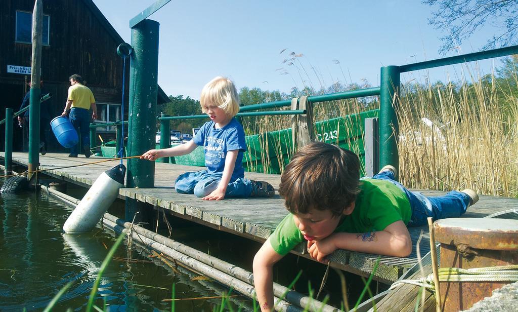 Marina Eldenburg - Ferienhäuser und Bootsverleih am Tor zur Müritz Waren  Exterior foto